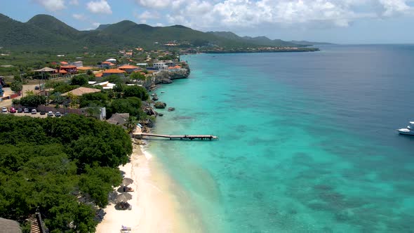 Playa Porto Marie Beach Curacao White Tropical Beach with Turqouse Water Ocean alt