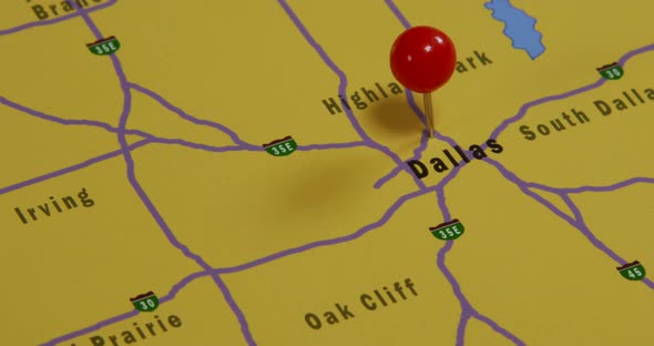 Dallas Pinned On A Map 01b