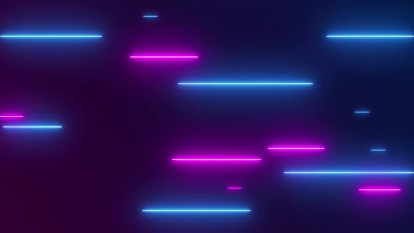 Neon lights effect background. 4K video seamless pattern looping.