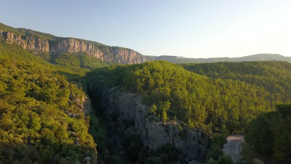 Canyon forest and mountains alt