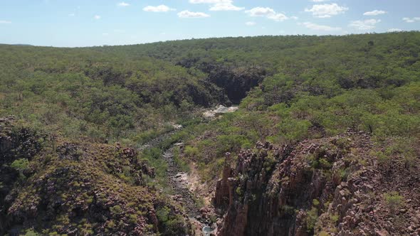 Butterfly Gorge Nature Park, Northern Territory, Australia 4K Aerial Drone