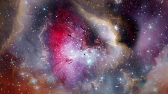 Flying through nebula 4K alt