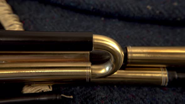 Traditional Irish Uilleann Pipes Bagpipes on Irish Tweed alt