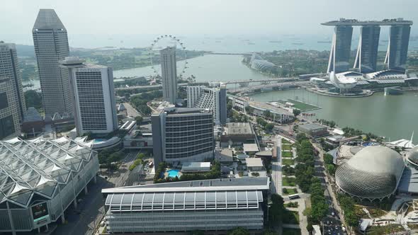 Time lapse of Building in Singapore city alt