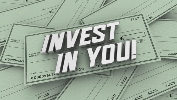 Invest In You Money For Your Future Self Improvement Savings Retirement 3d Animation alt