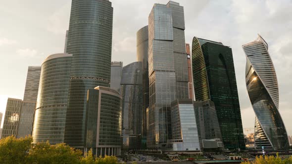 Skyscrapers of Moscow International Business Centre