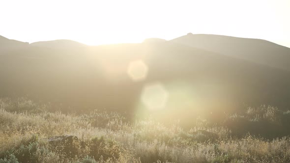 Sunset Over the Valley Fields alt