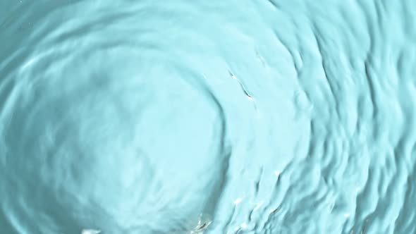 Super Slow Motion Abstract Shot of Rippling Blue Water Background at 1000Fps alt