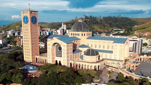 Famous brazilian catholic sanctuary at Aparecida city Brazil. alt