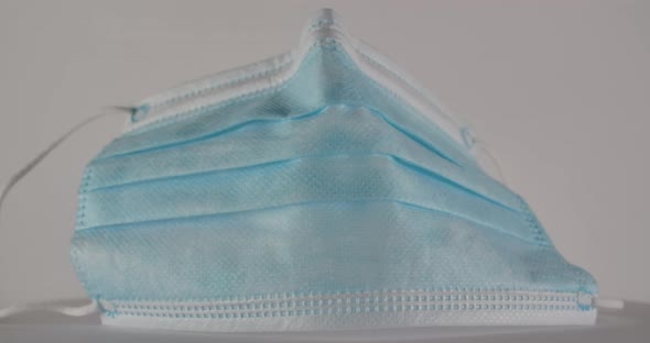 Layered Blue Surgical Mask  alt
