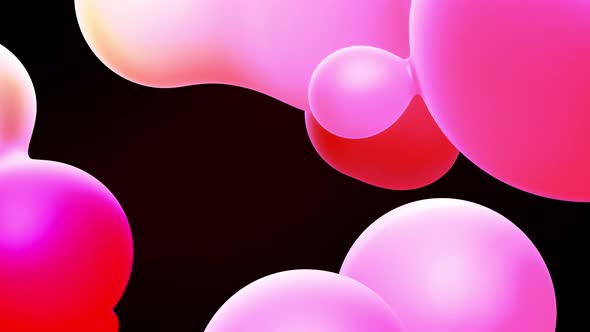 Smooth Animation of Bubbles Metaball with Inner Red Glow alt