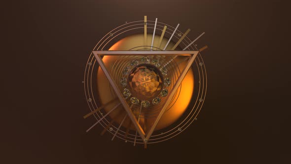 Abstract Floating Kinetic Metal Alien Technology Artifact Relic Art - 4K alt