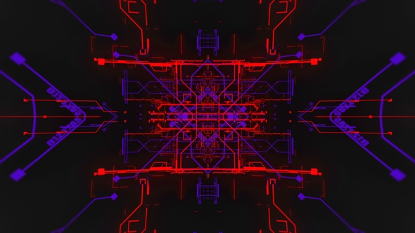 Futuristic HUD Information Stream