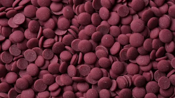 Ruby chocolate chips top view rotation alt