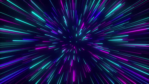 Neon line loop background animation
