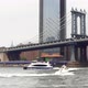 NYC Ferry under Manhattan Bridge - VideoHive Item for Sale