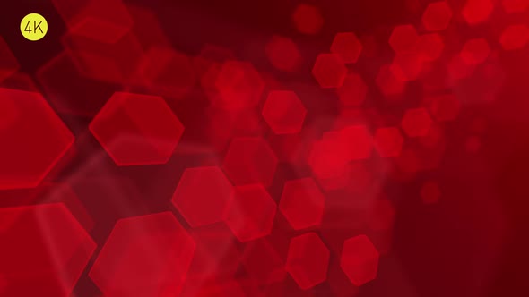 Soft Red Hexagons Background 3 alt