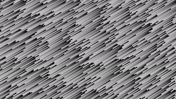 Abstract Diagonal Greyscale Flow - Background Animation Loop