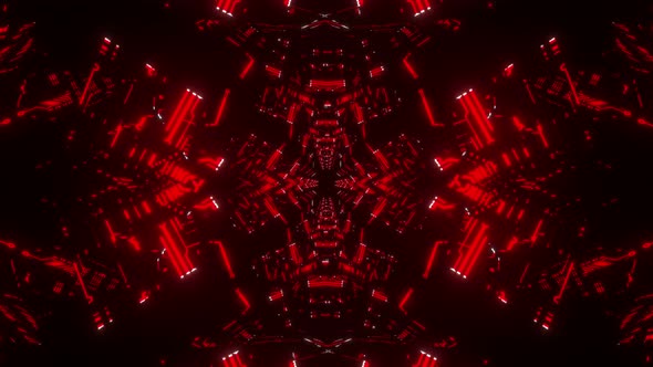 4k Red Cybernetic Vj Loop, Motion Graphics | VideoHive