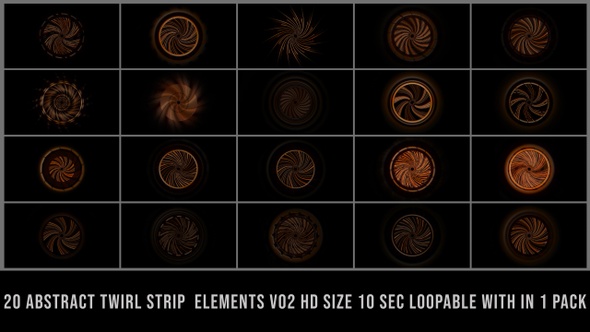 Twirl Strips Element Pack V02