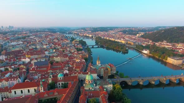 Bridges of Prague Including the Famous Charles Bridge, Czech Republic
