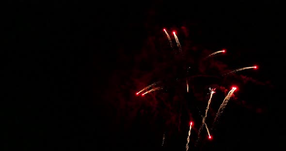 Fireworks Deauville in Normandy, Real Time 4K alt
