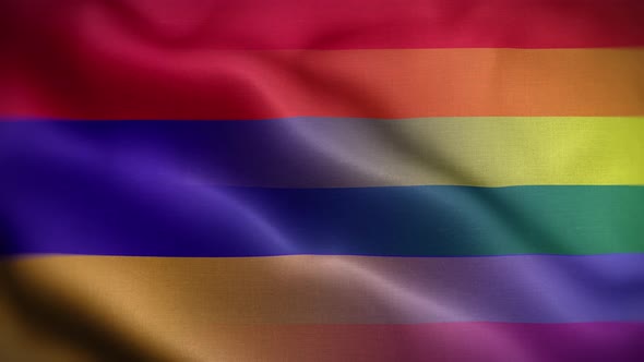 LGBT Armenia Flag Loop Background 4K alt