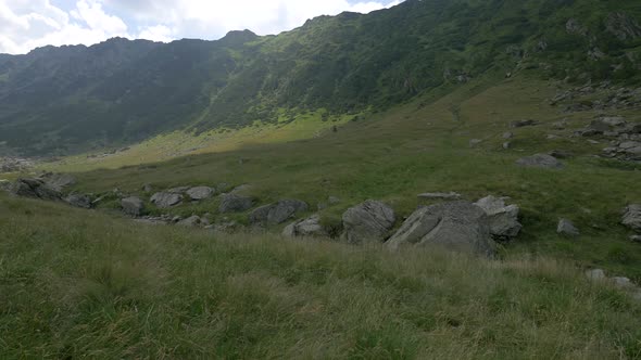 Valley in Fagras Mountains, Romania