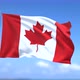 Flag of Canada waving in the sky - VideoHive Item for Sale