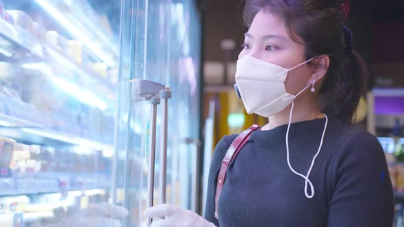 New normal after covid epidemic young smart asian female shopping new lifestyle alt