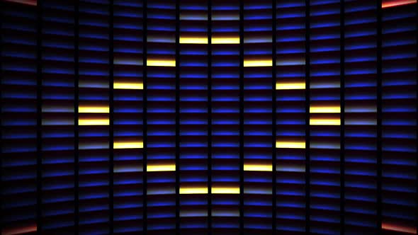 Digital music equalizer audio waves seamless pattern