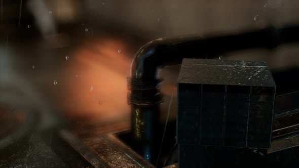 Street in the Old Town at Rainy Night alt