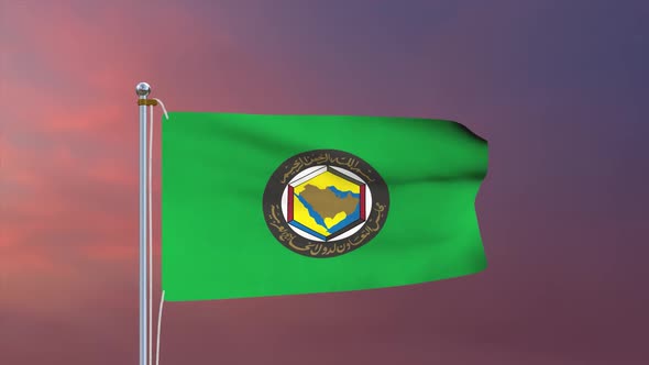 Gulf Cooperation Council Flag, Motion Graphics | VideoHive