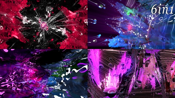 Liquid Neon - VJ Loop Pack (6in1) alt