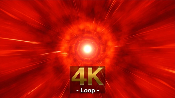 Red Flare Hyperspace Tunnel Effect alt