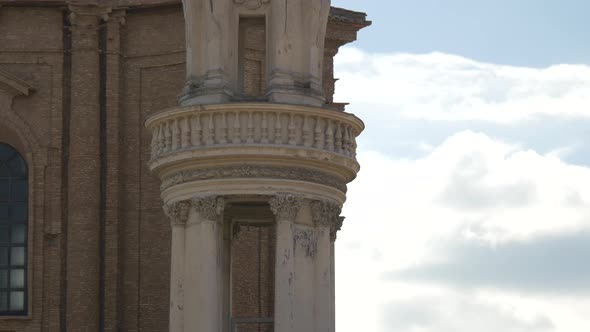 Tilt up view of a bell tower