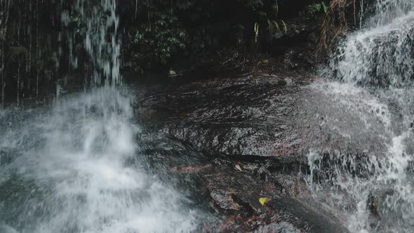 Mountain Cascade Wild Waterfall Thailand Vacation alt