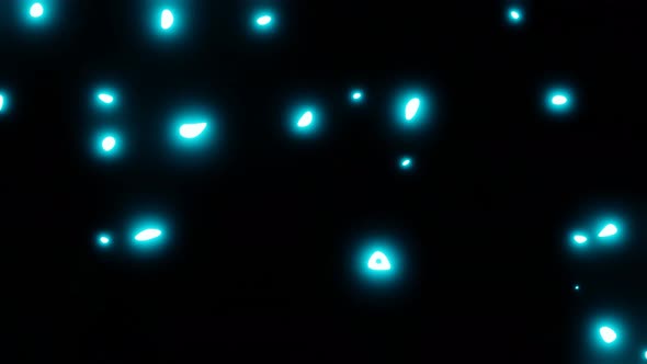 Video Background Topdown Moving Shining Shimmering Cyan Neon Particles