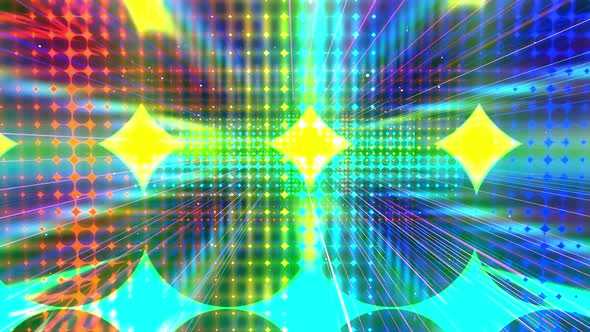 Motion Graphic Camera Fly Throungh Abstract Art Space Multilayer Structure with Pattern and alt