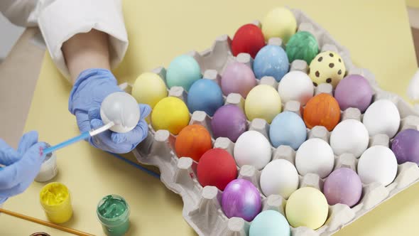 Colorful easter eggs