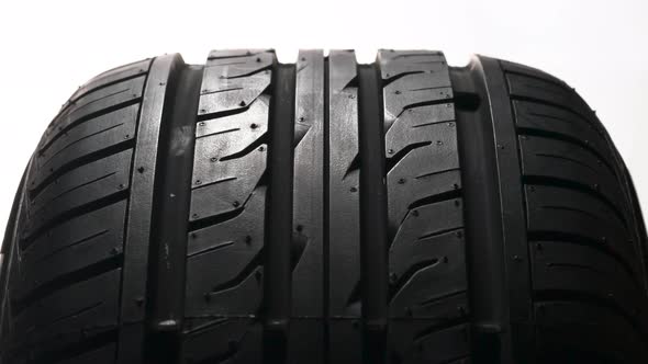 Wheel Tread Pattern In Motion