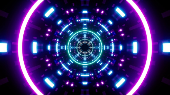 Pulsating Sound Wave Neon Lights, Motion Graphics | VideoHive