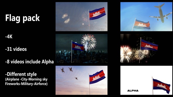 Cambodia Flag Pack alt