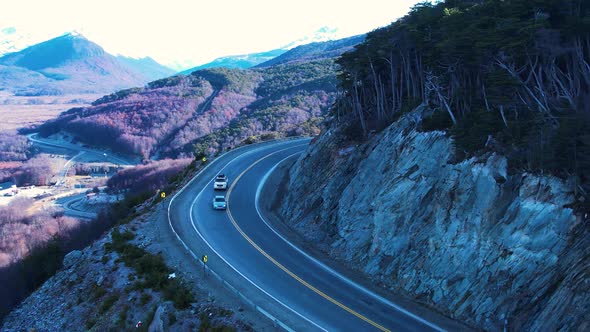 Patagonia landscape. Ushuaia Tierra del Fuego. Patagonia Argentina. alt