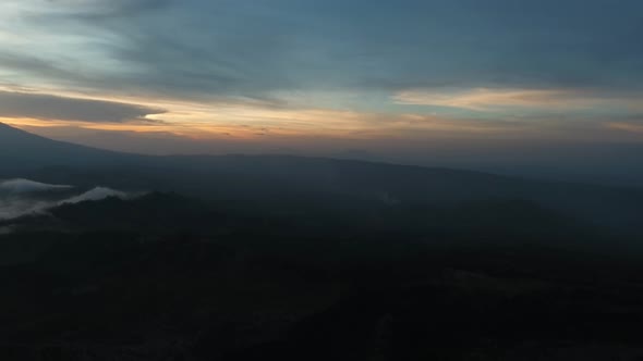 Mountain Landscape with Sunset alt