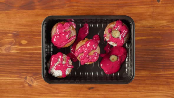 Cupcakes with Blueberry Closeup alt