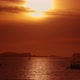 Inlfatable Motor Boat Going Past Sunset in Ibiza - VideoHive Item for Sale