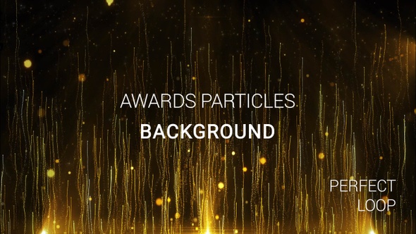Gold Awards Particles Background