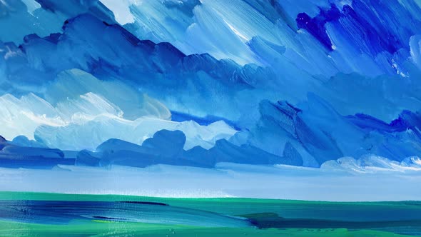 Abstract Drawing Sea alt