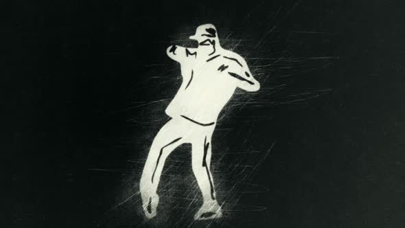 Hip Hop Dancer Drawing - James Brown Movement alt